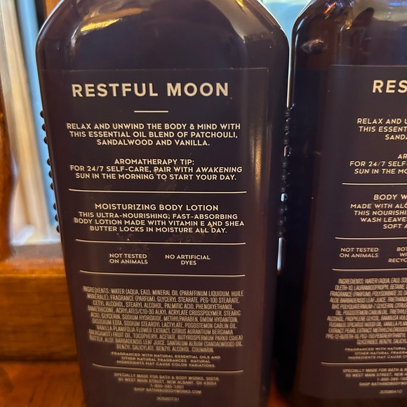 Bath & Body Works Restful Moon Body Wash & Body Lotion NEW! - Picture 3 of 6